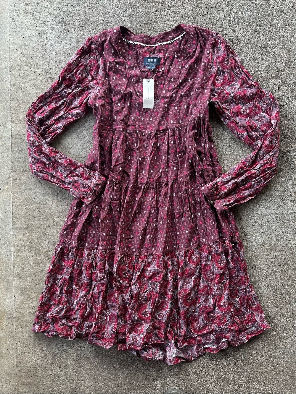 Anthropologie Maeve Amber Tiered Tunic Dress - Picture 2 of 8